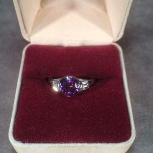 Amethyst Rhinestone Ring